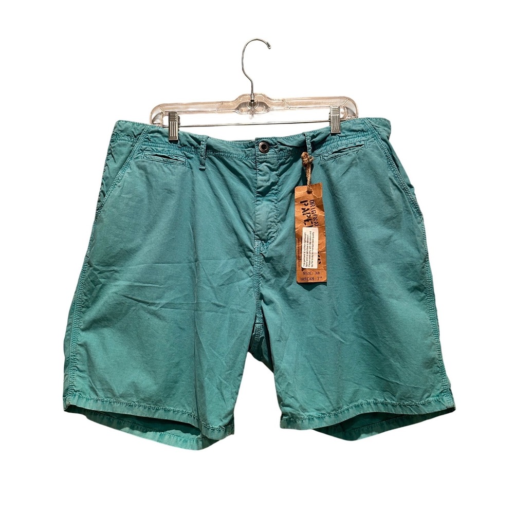 Original Paperbacks Chino Shorts Mens 38 Teal  7 Inch NWT Hiking Activewear